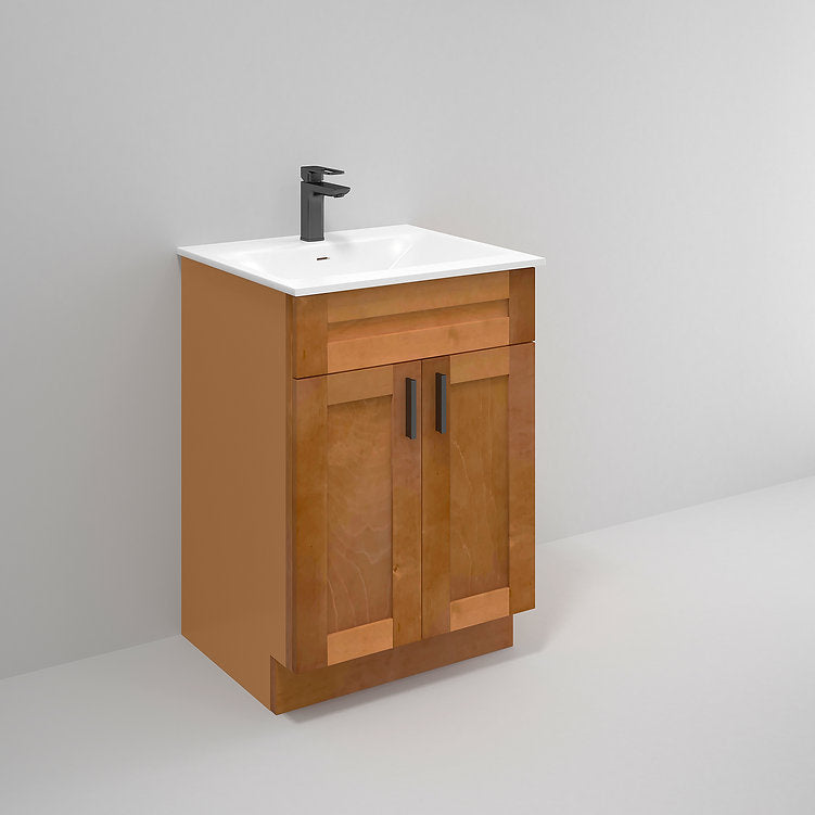 Bathroom Sink Base Vanity 24" 30" 36" Width in Maple Walnut